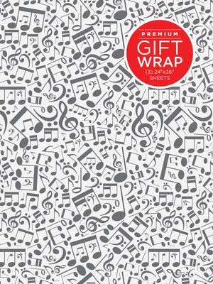 Hal Leonard Wrapping Paper  Music Notes Theme,Used