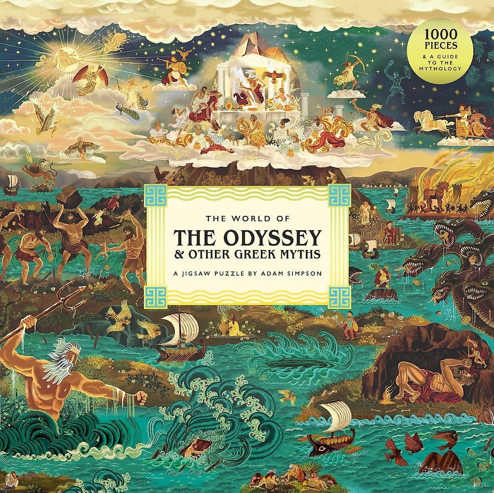 The World Of The Odyssey & Other Greek Myths: A 1000Piece Jigsaw Puzzle By Adam Simpson