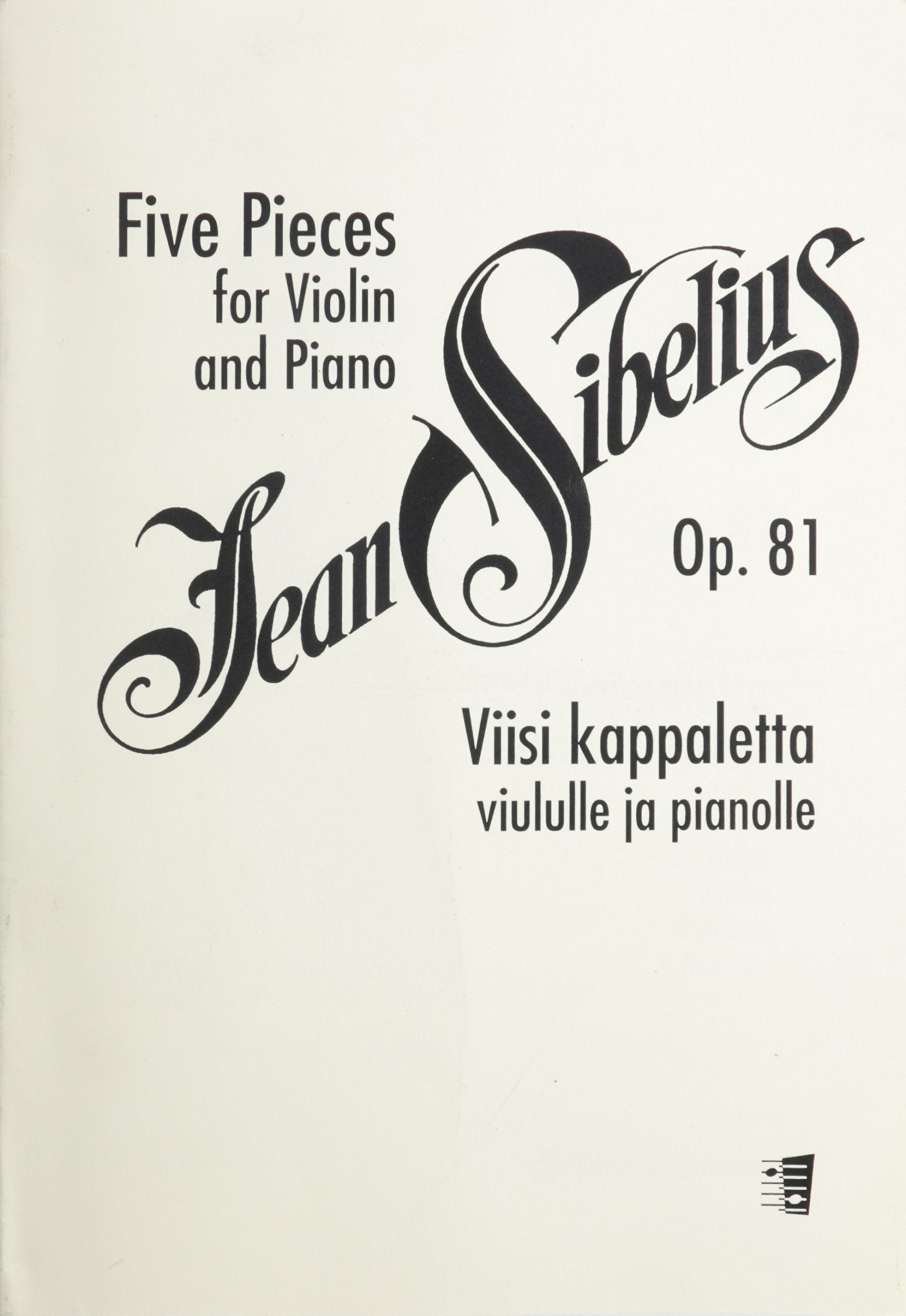 Five Pieces, Op. 81: for Violin and Piano,New