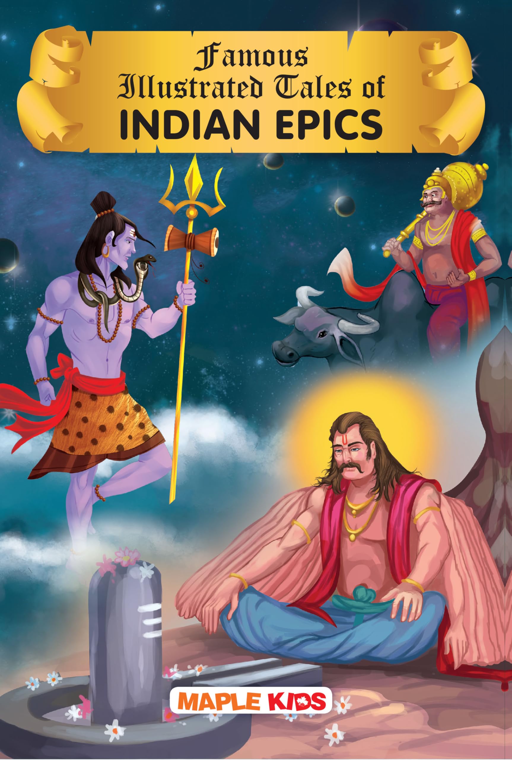 Indian Epics (Illustrated) - Stories From Indian Mythology For Kids - Krishna, Mahabharata