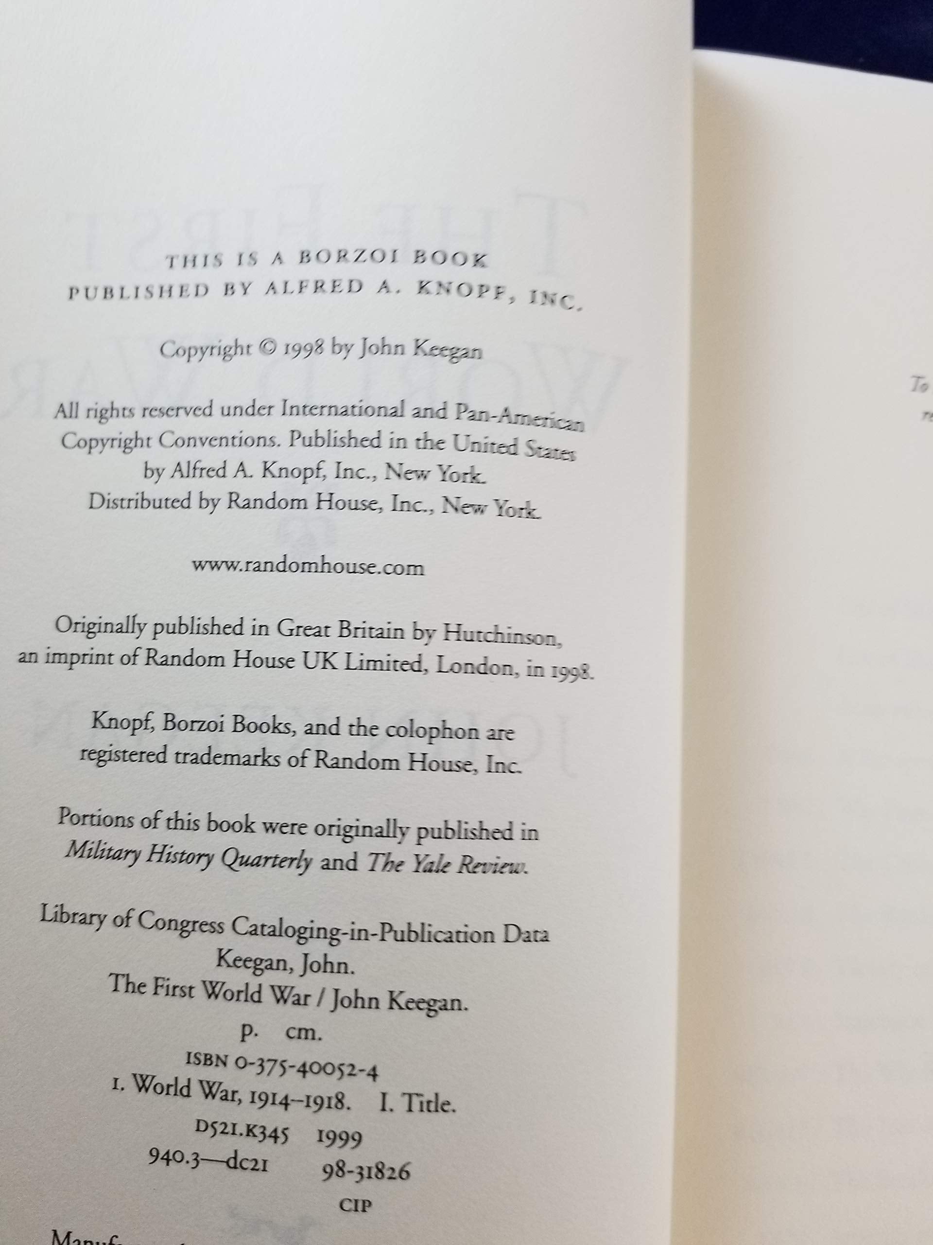 The First World War,Used