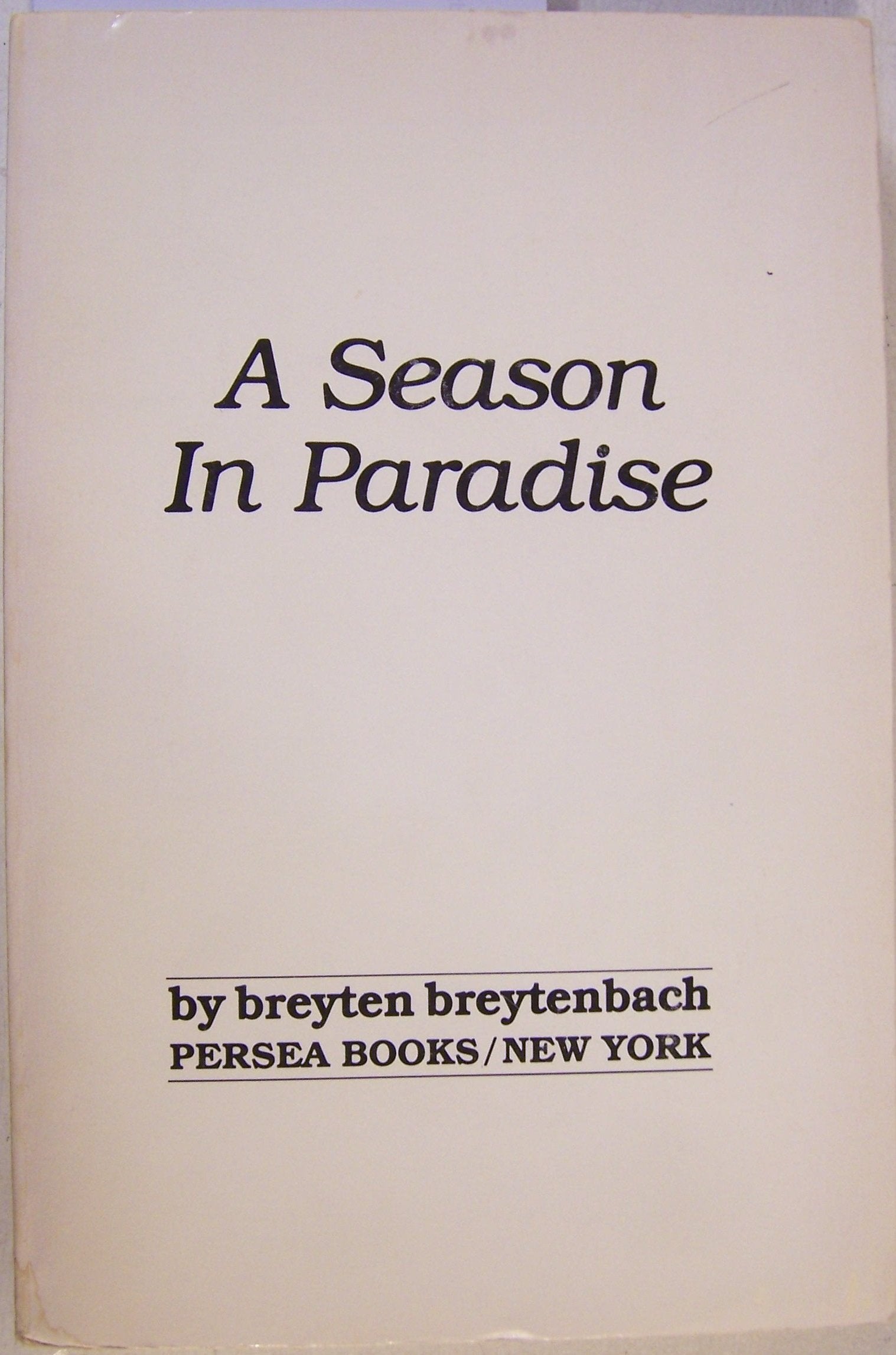 A Season in Paradise,Used