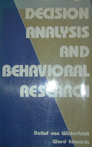 Decision Analysis and Behavioral Research,Used