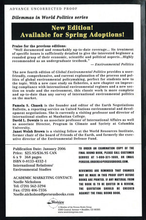 Global Environmental Politics (Dilemmas in World Politics),Used