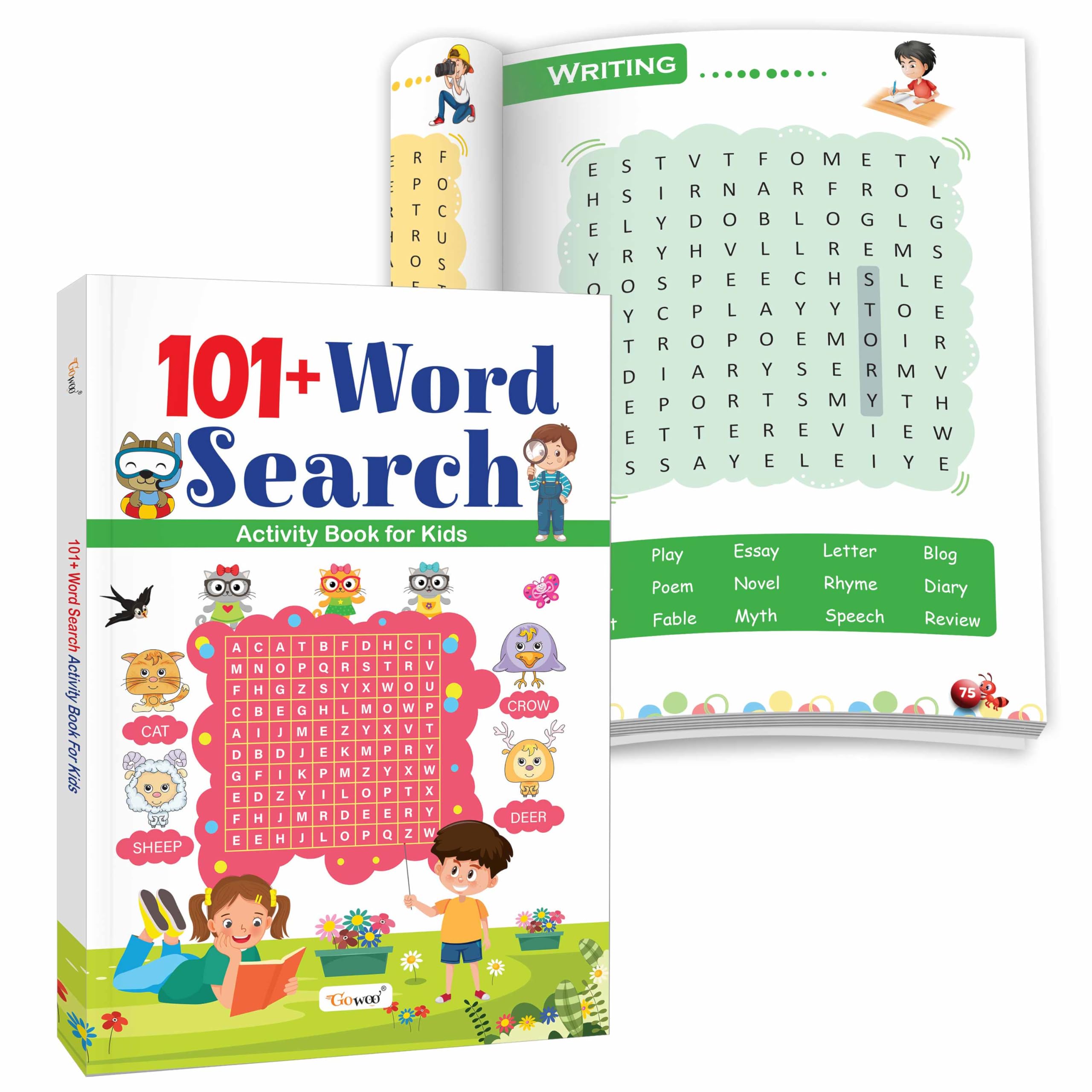 101+ Word Search Activity Book For Kids : The Ultimate Puzzle Book For Little Learners, Early Learning Workbook, Vocabulary Book For Kids