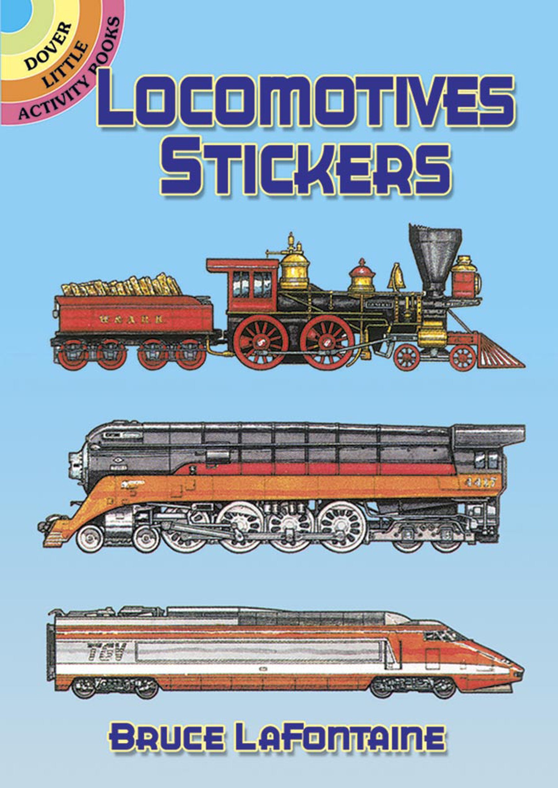 Locomotives Stickers (Dover Little Activity Books: Travel),Used