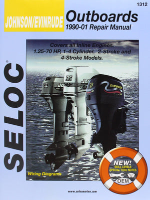 Johnson/Evinrude Outboards, All InLine Engines, 24 Stroke, 199001 (Seloc's Johnson/Evinrude Outboard TuneUp and Repair Manua,Used