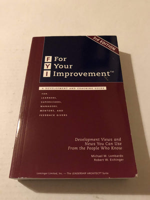 FYI: For Your Improvement, A Development and Coaching Guide (3rd Edition),Used