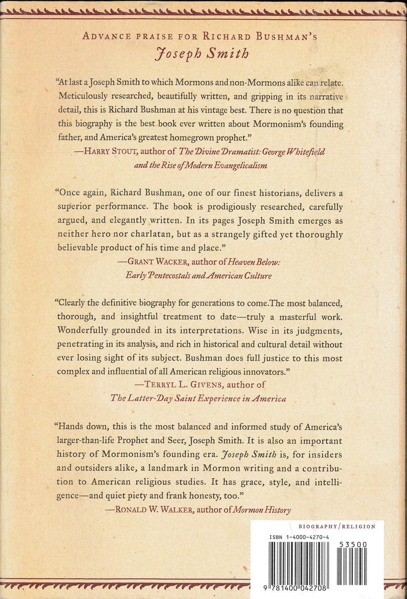 Joseph Smith: Rough Stone Rolling