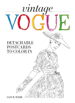 Vintage Vogue: Detachable Postcards To Colour In