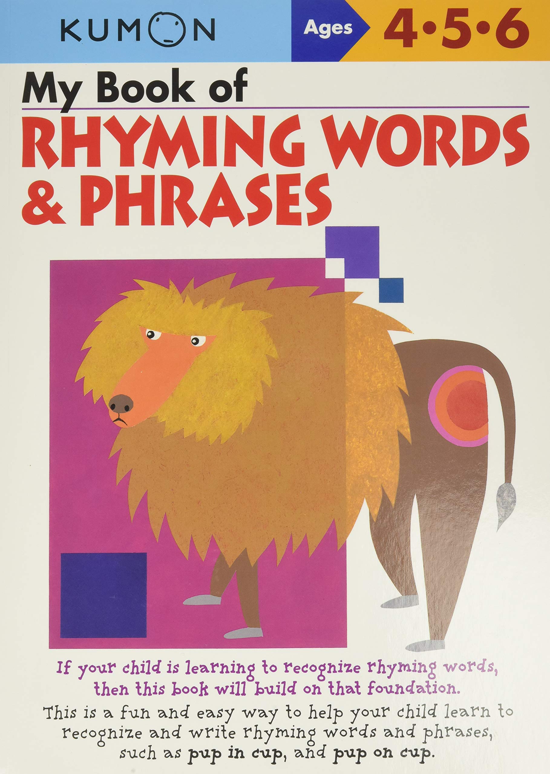 My Book Of Rhyming Words And Phrases Ages 46 (Kumon Workbooks),Used