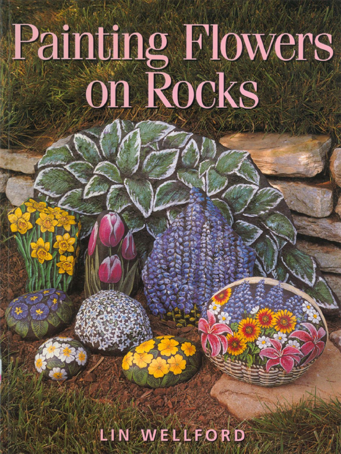 Painting Flowers on Rocks,Used