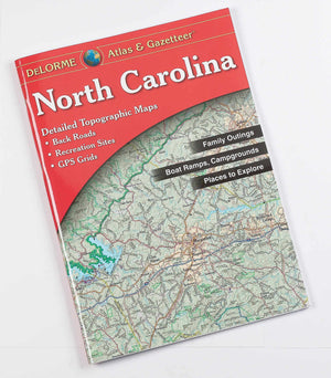 North Carolina Atlas & Gazetteer (Delorme Atlas & Gazetteer),Used