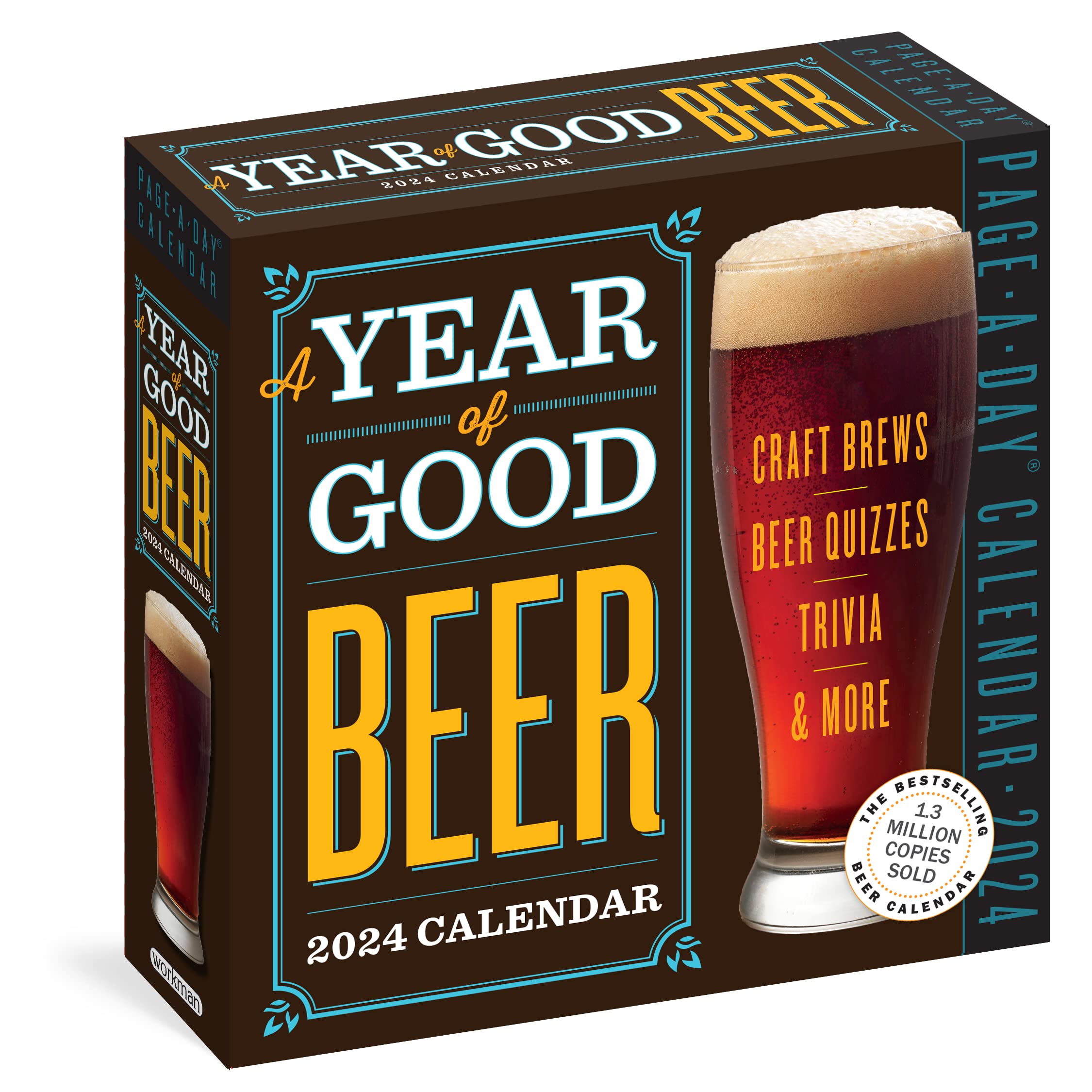 A Year Of Good Beer Pageaday Calendar 2024: Craft Beers, Beer Quizzes, Trivia & More