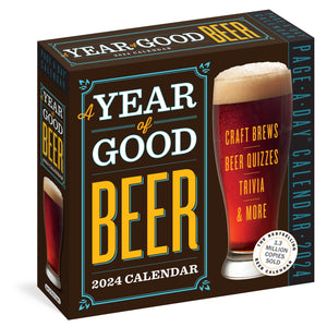 A Year Of Good Beer Pageaday Calendar 2024: Craft Beers, Beer Quizzes, Trivia & More
