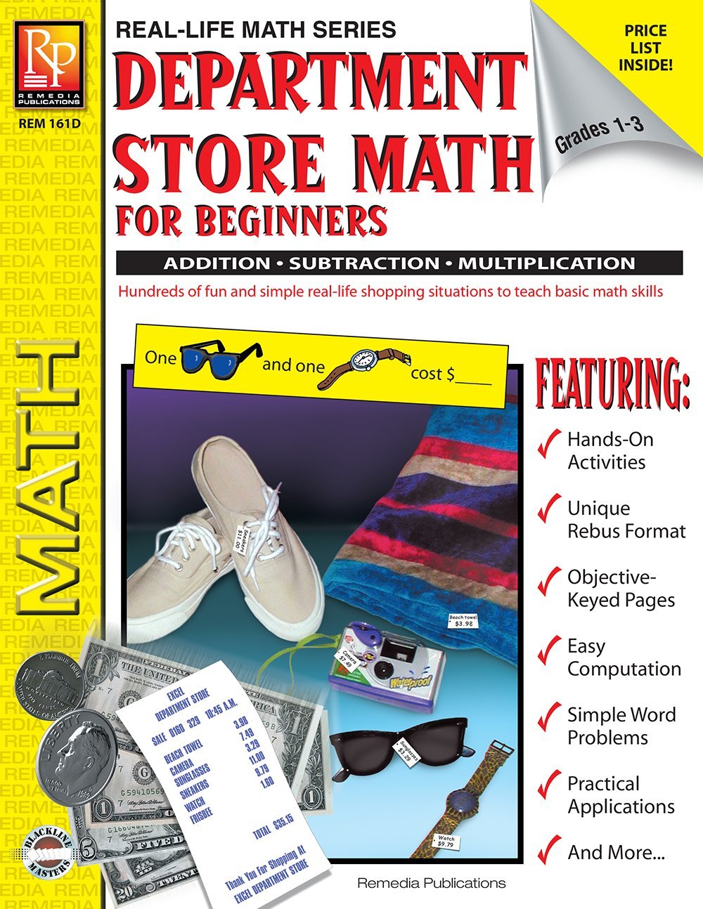 Department Store Math For Beginners: Addition / Subtraction / Multiplication, Grades 13 (Real Life Math series),New