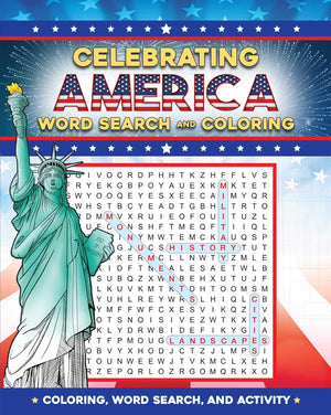 Celebrating America Word Search And Coloring (Coloring Book & Word Search)