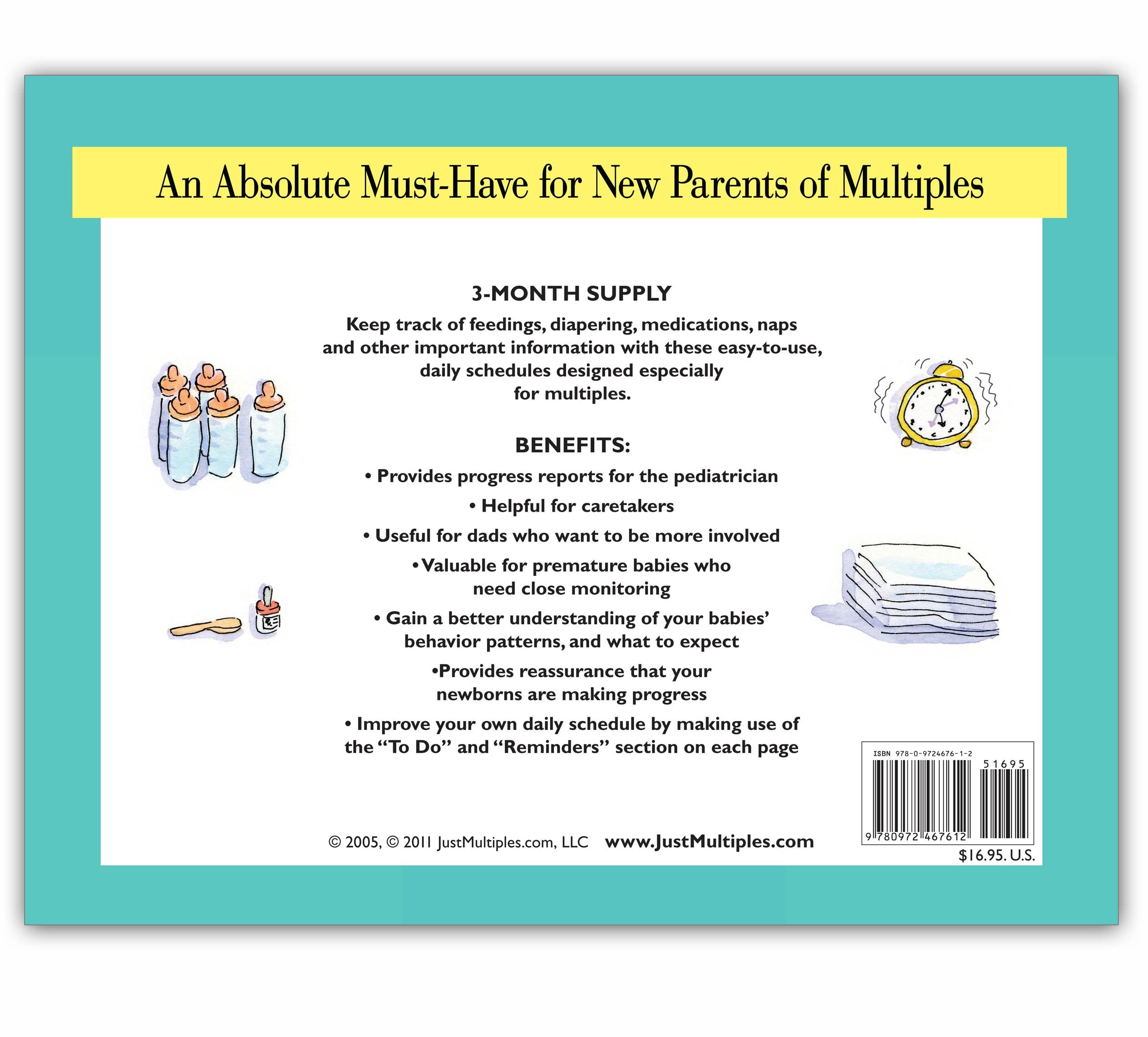 Double Time: A Helpful Book Of Schedule Keeping For Twins,New