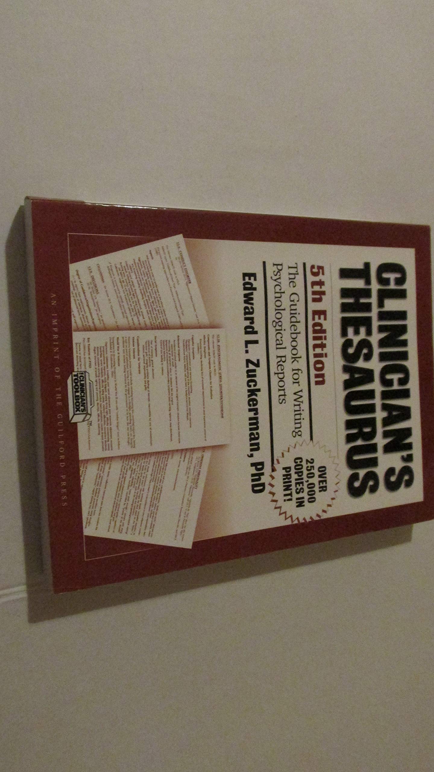 Clinician's Thesaurus, 5th Edition: The Guidebook for Writing Psychological Reports,Used
