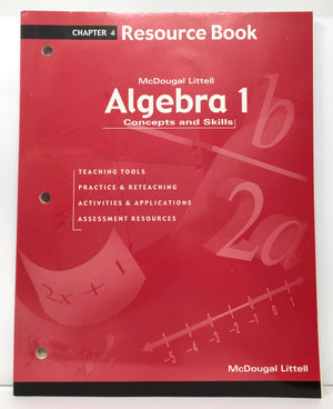 Algebra 1: Concepts and Skills: Resource Book Chapter 4,Used
