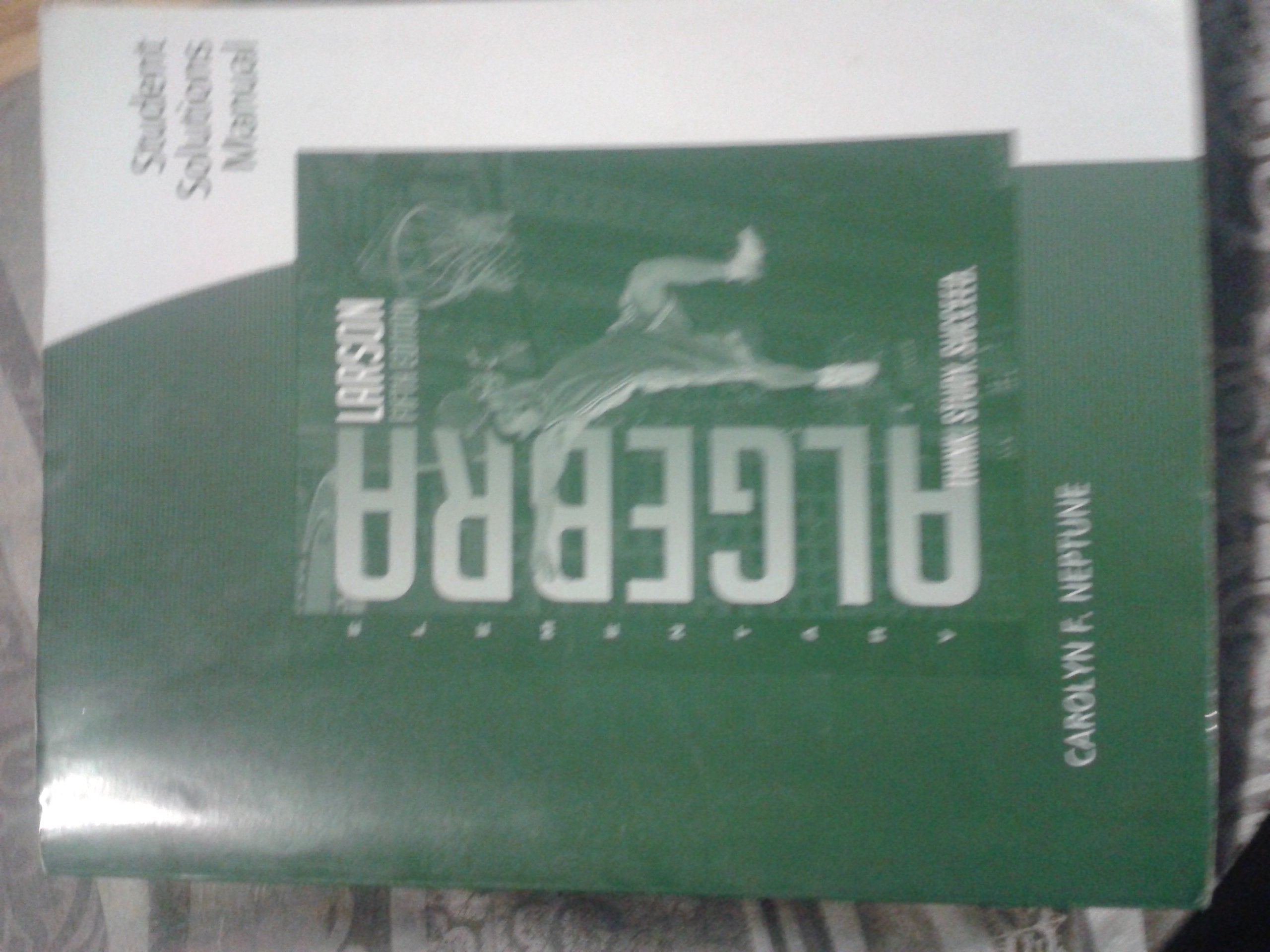Student Solutions Manual For Larson/Hostetler'S Elementary Algebra, 5Th,New