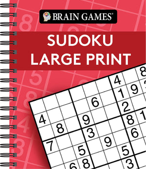 Brain Games  Sudoku Large Print (Red)