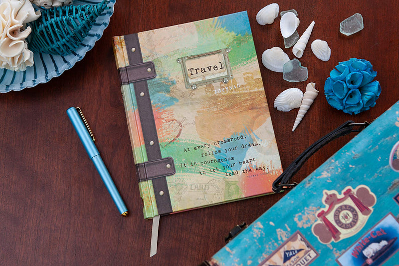 Travel Journal (Hardcover)  160 Blank Lined Pages, 6 x 0.4 x 8  Perfect Gift for Birthdays, Holidays, an Upcoming Trip, and Mo,Used