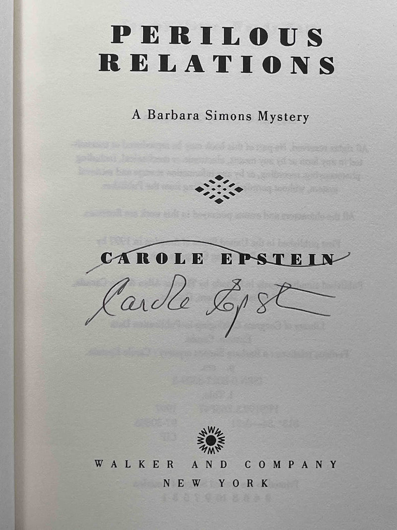 Perilous Relations: A Barbara Simons Mystery,Used
