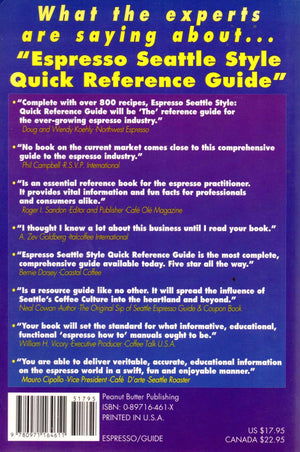 Espresso Seattle Style : Quick Reference Guide,Used