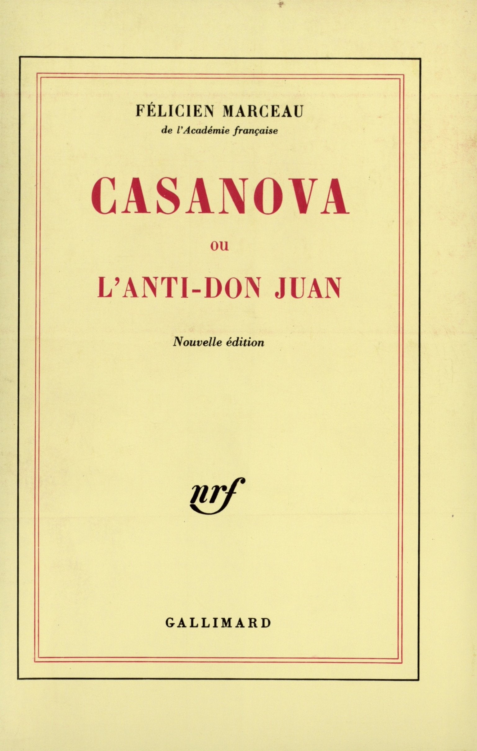 Casanova ou L'antiDon Juan,Used