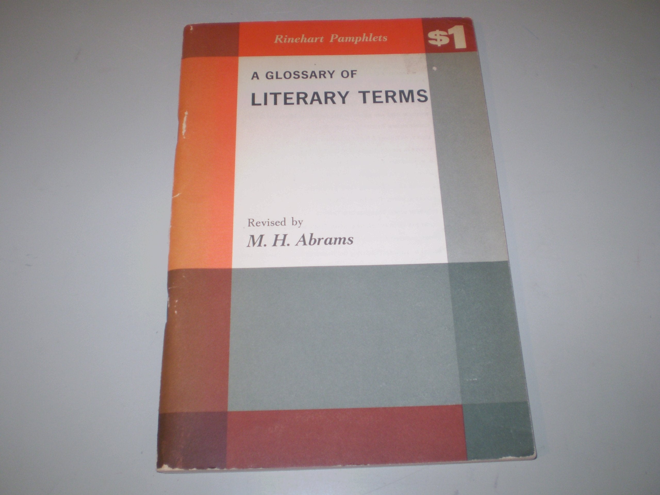 A Glossary of Literary Terms,Used
