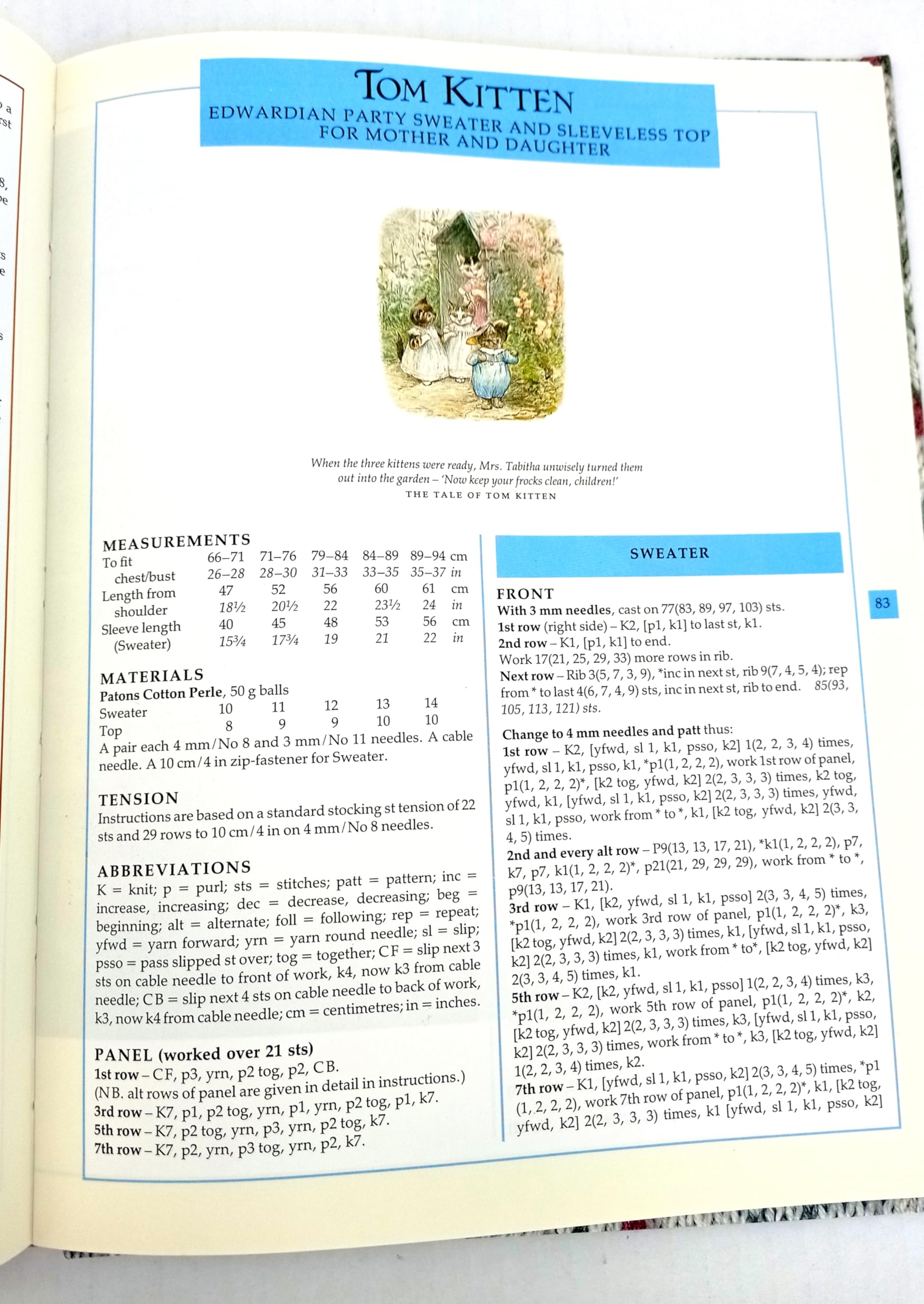 The Beatrix Potter Knitting Book,New
