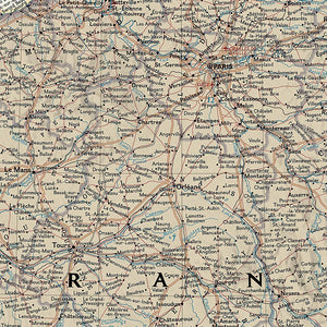 National Geographic: France, Belgium, and The Netherlands Executive Wall Map (23 x 30 inches) (National Geographic Reference Map,Used