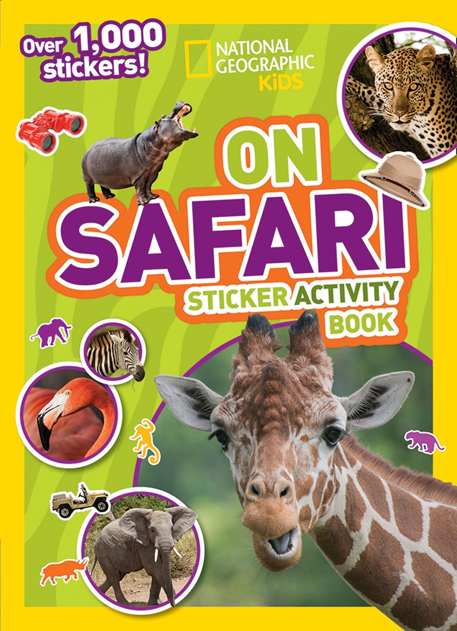 National Geographic Kids On Safari Sticker Activity Book: Over 1,000 Stickers! (NG Sticker Activity Books),Used