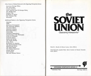 The Soviet Union: Opposing Viewpoints,Used