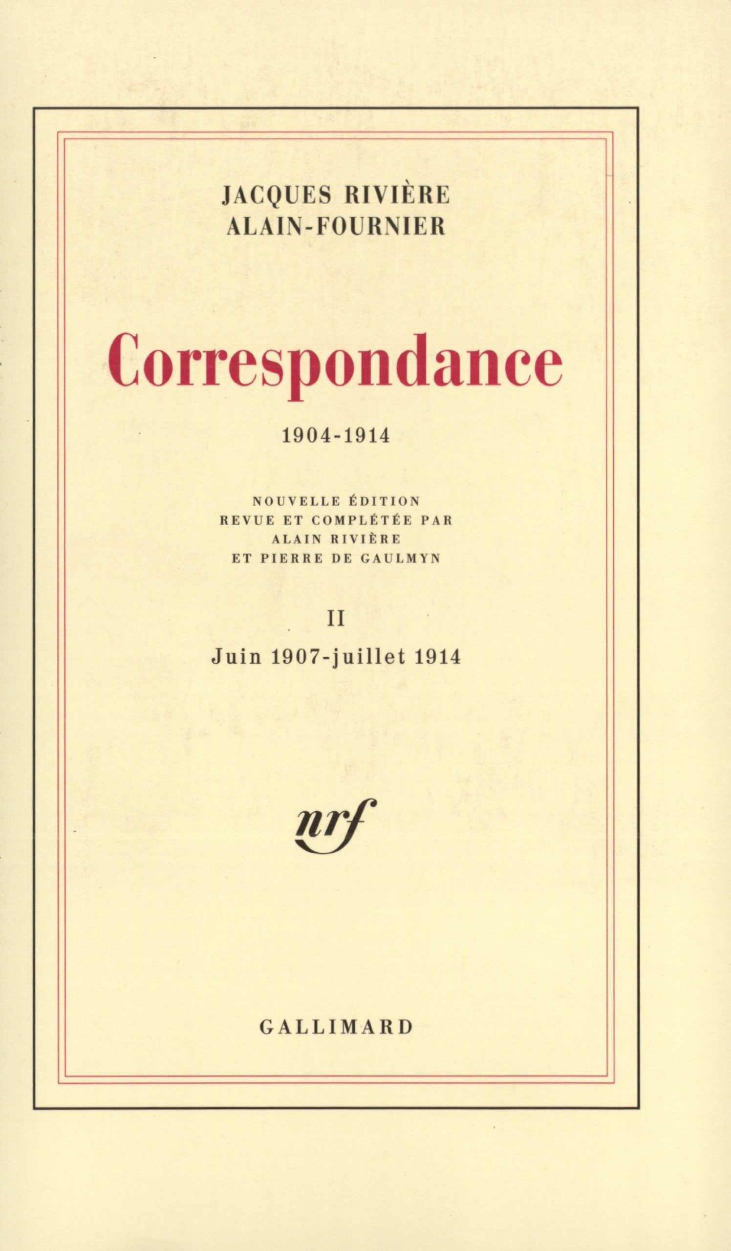 Correspondance: (19041914)Juin 1907  juillet 1914 (2),Used