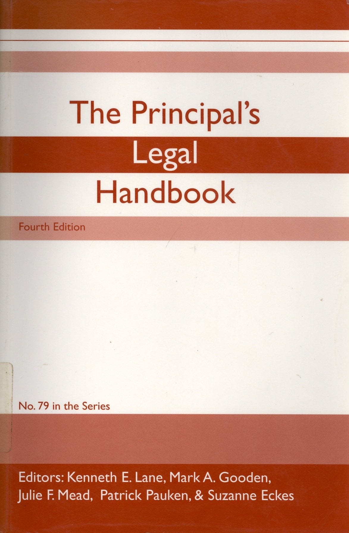 The Principal's Legal Handbook,Used