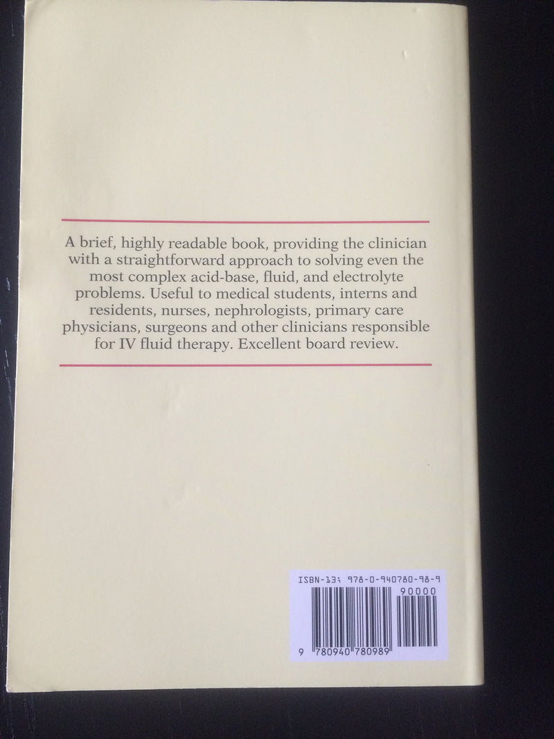 Acidbase, Fluids And Electrolytes Made Ridiculously Simple,New