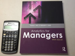 Analytics for Managers: With Excel,Used