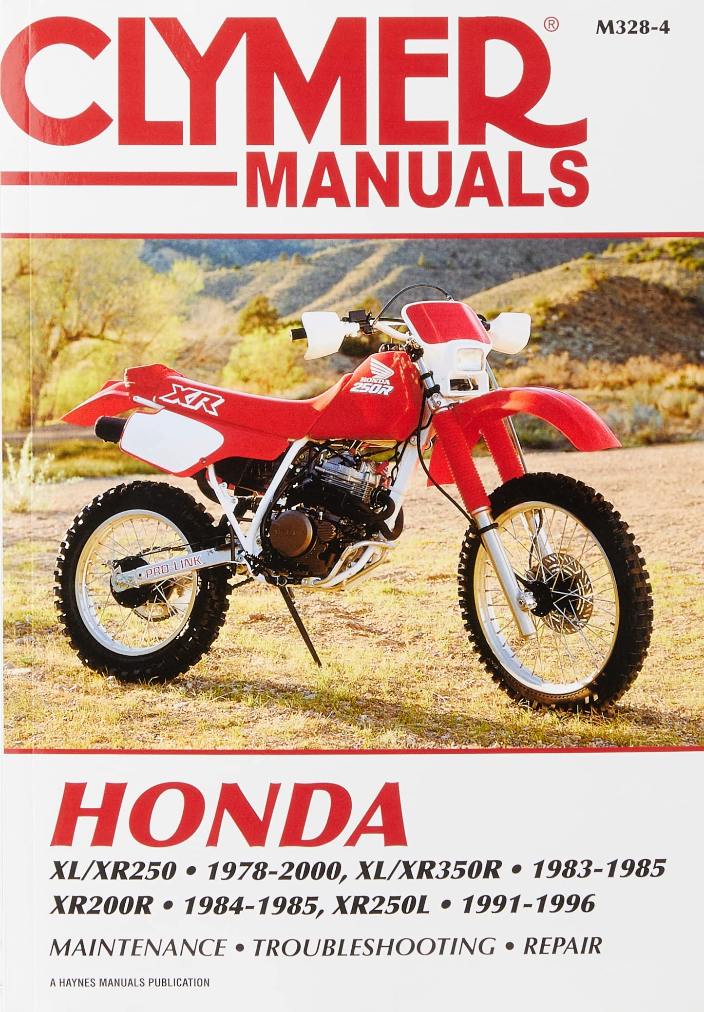 Honda Xl/Xr250 (19782000) & Xl/Xr350R (19831985) Motorcycle Service Repair Man