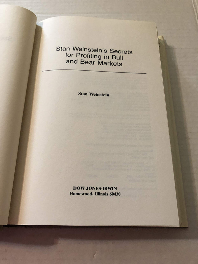 Stan Weinstein's Secrets for Profiting in Bull and Bear Markets,New