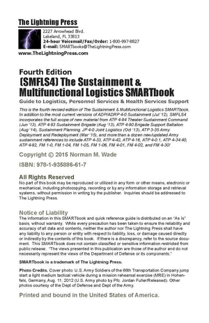 Sustainment and Multifunctional Logistician's Smartbook,Used