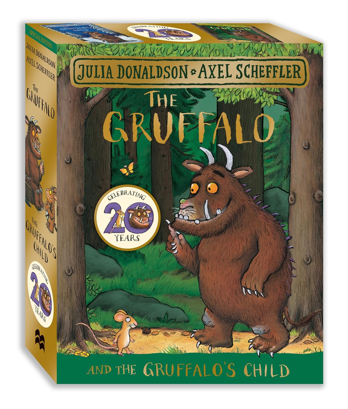 The Gruffalo and the Gruffalo's Child Board Book Gift Slipcase,Used