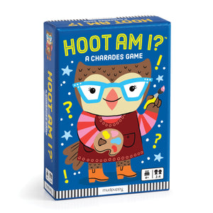 Mudpuppy Hoot Am I!  An Adorable Version Of Classic Charades Game With Fun And Easy To Recognize Characters For Children
