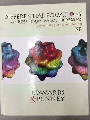 Differential Equations and Boundary Valve Problems: Computing and Modeling,Used