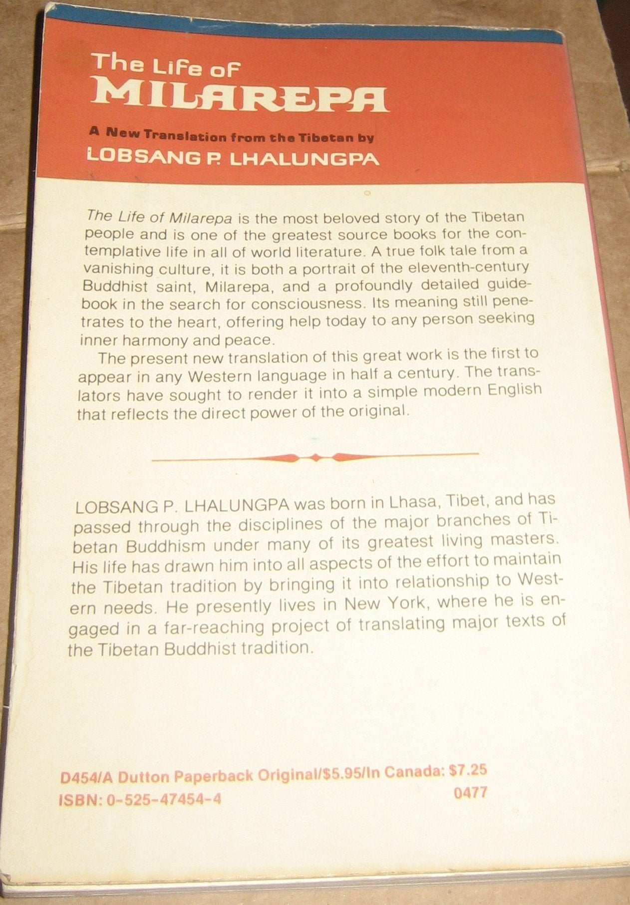 The Life of Milarepa,Used