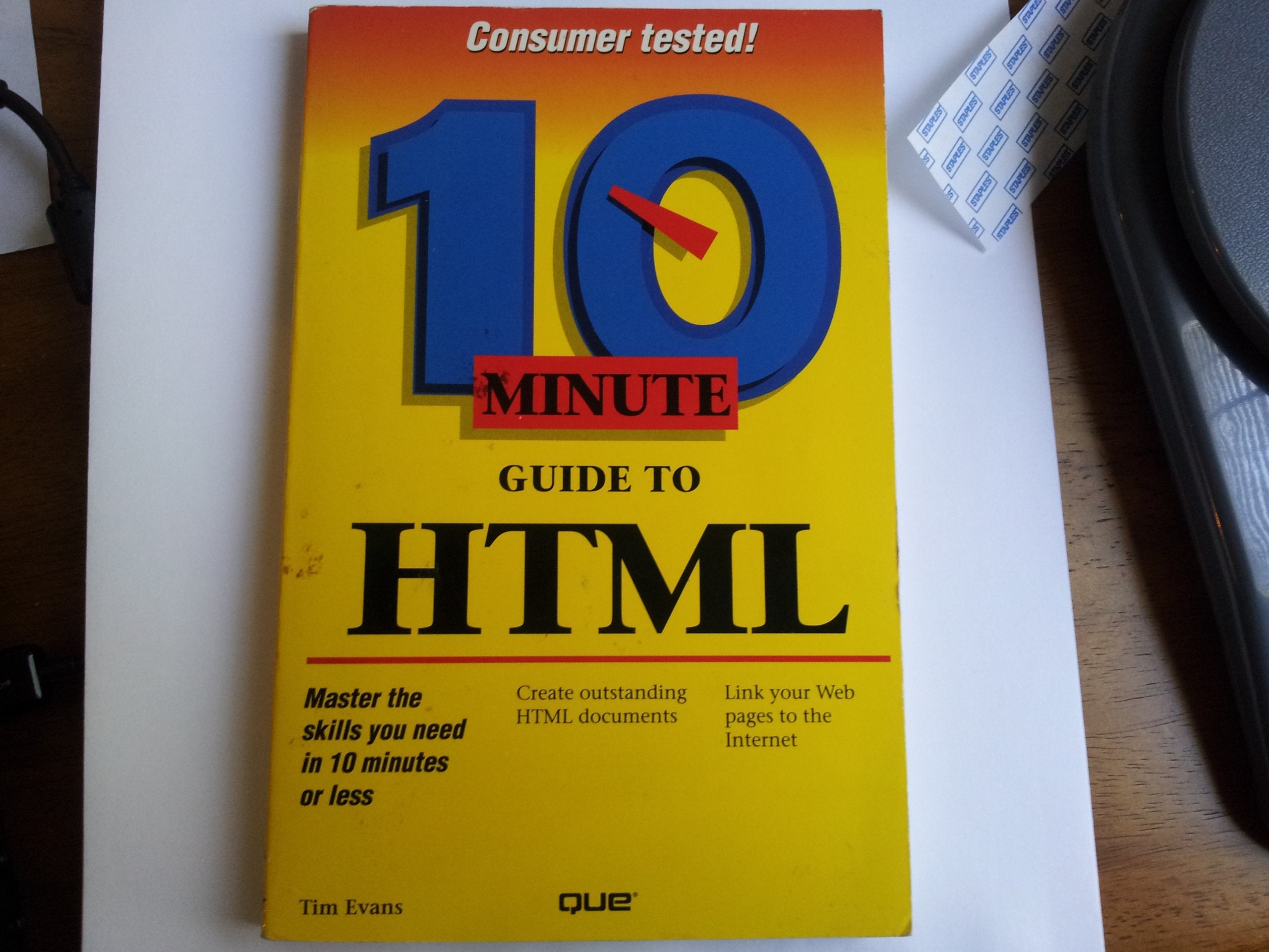 10 Minute Guide to Html (SAMS TEACH YOURSELF IN 10 MINUTES),Used