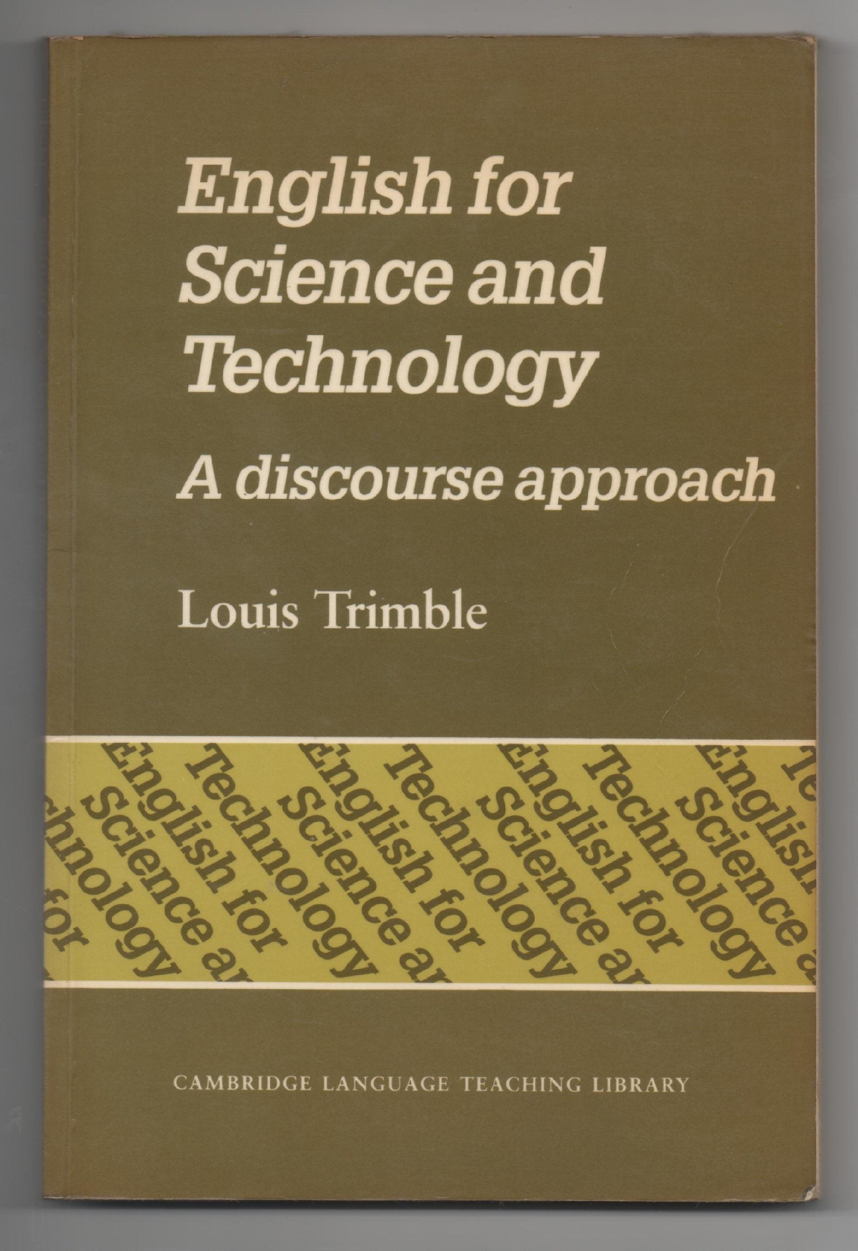 English For Science And Technology: A Discourse Approach (Cambridge Language Teaching Library),Used
