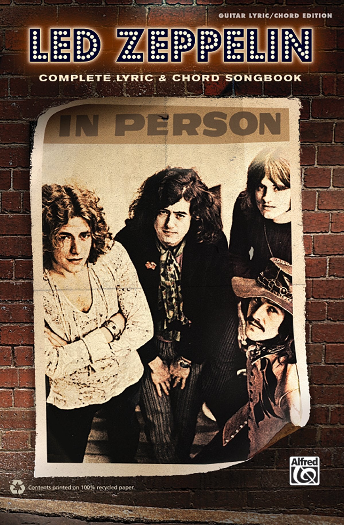 Led Zeppelin  Complete Lyric & Chord Songbook,Used