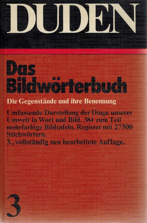 Duden Bildwrterbuch Band 3: Die Gegenstande Und Ihre Benennung (German Edition),Used